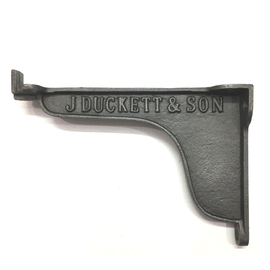 Two pair of cast iron antique style J Duckett & Son brackets shelf brackets 