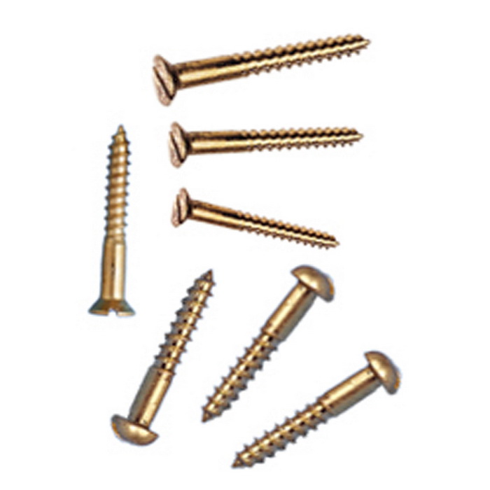BRASS 25X8 DOME HEAD AND FLAT HEAD WOOD SCREWS – Asia Exports