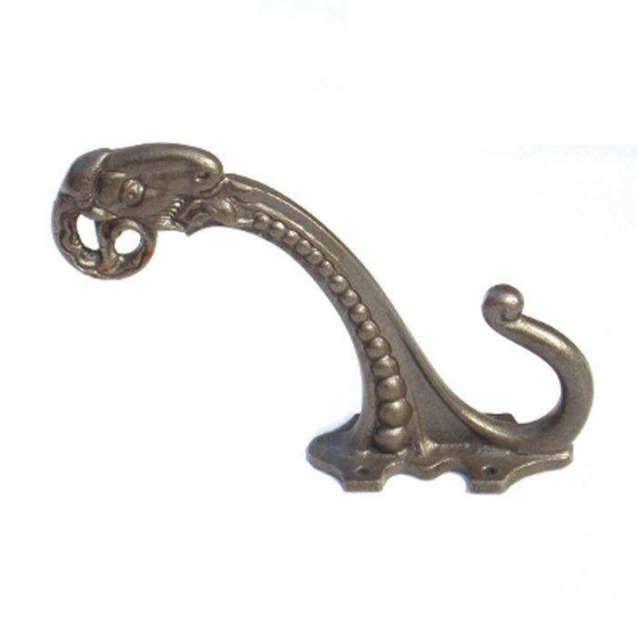 ANTIQUE IRON 6″ RAMS HEAD HAT AND COAT HOOK – Asia Exports